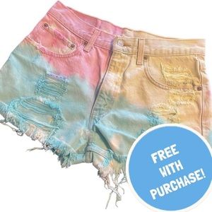 SOLD Levi’s Pastel Cut Off Shorts